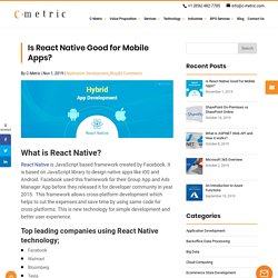 Is React Native Good for Mobile Apps?