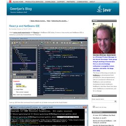 React.js and NetBeans IDE