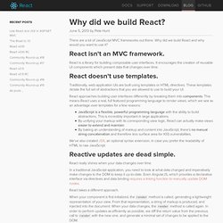 Why did we build React?