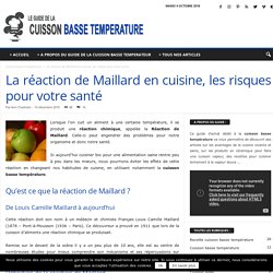 La réaction de Maillard