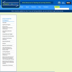 The ChemCollective: Stoichiometry Tutorial - Reaction Stoichiometry