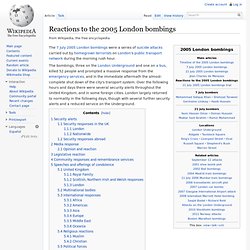 Response to the 2005 London bombings
