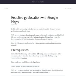 Reactive geolocation with Google Maps