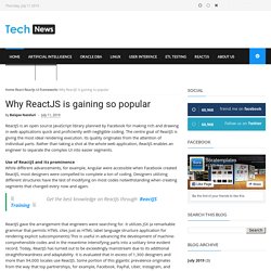 Why ReactJS is gaining so popular - Multi Tech News