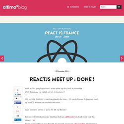 REACTJS MEET UP : DONE ! - front end, news