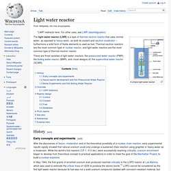 Light water reactor - Wiki