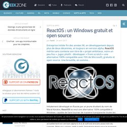 ReactOS : un Windows gratuit et open source