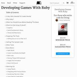 Read Developing Games With Ruby