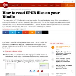 How to read EPUB files on your Kindle - CNET