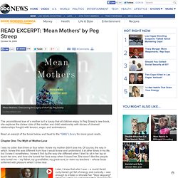 READ EXCERPT: 'Mean Mothers' by Peg Streep