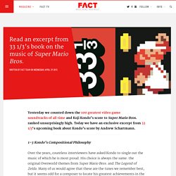 Read an excerpt from the 33 1/3 on Super Mario Bros.'s music