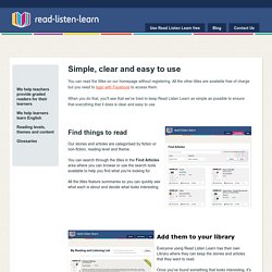 Read Listen Learn - Simple, clear and easy to use