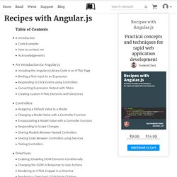 Read Recipes with Angular.js