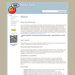 About (Read Text Software)