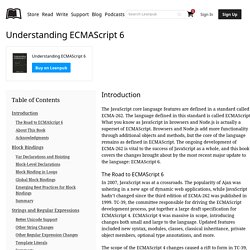 Read Understanding ECMAScript 6