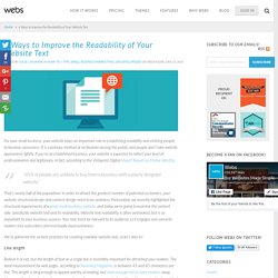 6 Ways to Improve the Readability of Your Website Text - Marketing Mojo for Small Business