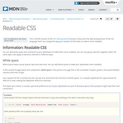 Readable CSS - Web developer guide