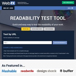 The Free Readability Test Tool - Readable
