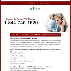 PDF Reader 1-844-745-1520 Technical Support/Help Number Mac