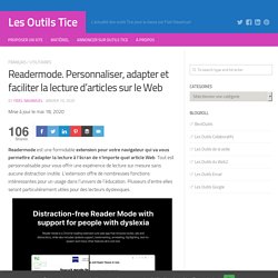 Readermode. Adapter et faciliter la lecture d'articles sur le Web