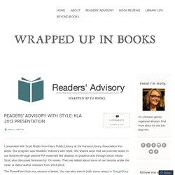 Readers’ Advisory with Style: KLA 2013 Presentation