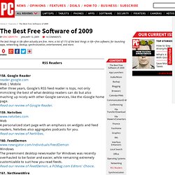 The Best Free Software of 2009 - RSS Readers