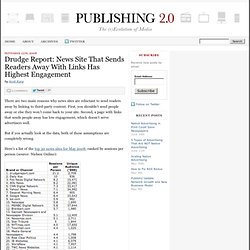Drudge Report: News Site That Sends Readers Away With Links Has Highest Engagement
