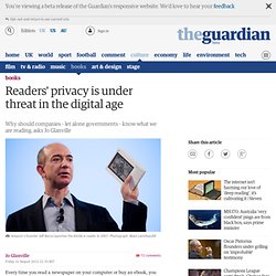 Readers' privacy is under threat in the digital age
