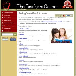 Reading Lesson Plans, Activities and Worksheets
