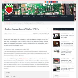 Reading Analogue Sensors With One GPIO Pin