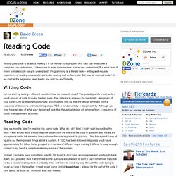 Reading Code