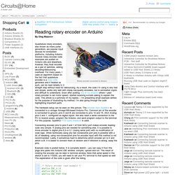 Reading rotary encoder on Arduino « Circuits@Home