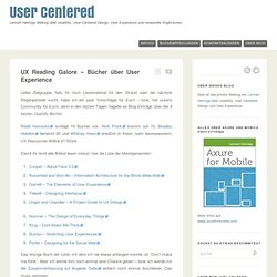 UX Reading Galore – Bücher über User Experience