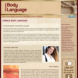 Reading Female Body Language