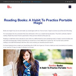 Reading Books - A Healthy Habit Formation