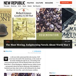 Reading Guide: Novels About World War One