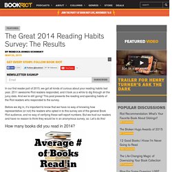 The Great 2014 Reading Habits Survey: The Results