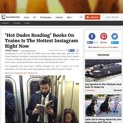 ‘Hot Dudes Reading’ Books On Trains Is The Hottest Instagram Right Now