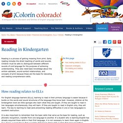 Reading in Kindergarten