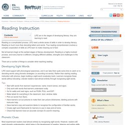 Reading Instruction