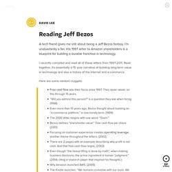 Reading Jeff Bezos