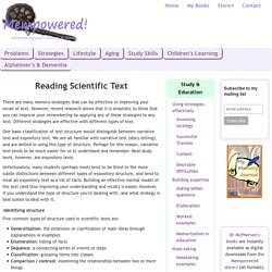 Reading Scientific Text