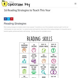 16 Reading Strategies to Teach This Year - The Classroom Key