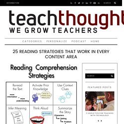 25 Reading Strategies That Work In Every Content Area