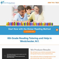 6th Grade Reading Tutoring Program in Westchester, NY