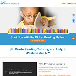 4th Grade Reading Tutoring and Help in Westchester