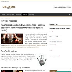 Psychic readings spell and divination advice
