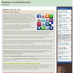 Readings in Social Media 2013 - Serendipity35