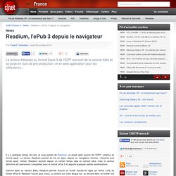 Readium, l'ePub 3 depuis le navigateur