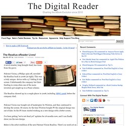 The Readius e-reader Lives!